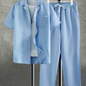 Men T-Shirt and Trouser Plain