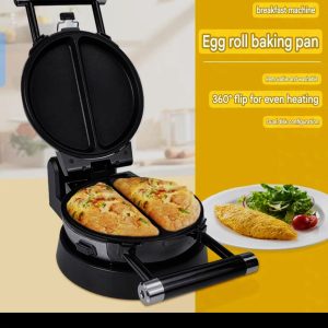 Single Egg Roll Baking Pan Waffle Machine 