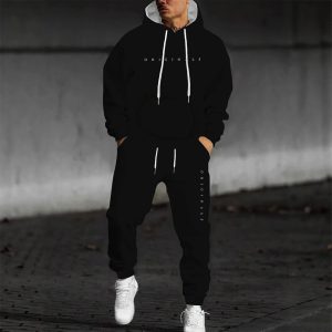 TWO -PIECES MEN HOODIE