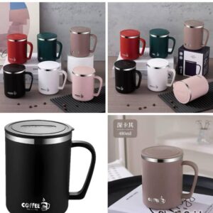 Stainless cup with lid 480ml